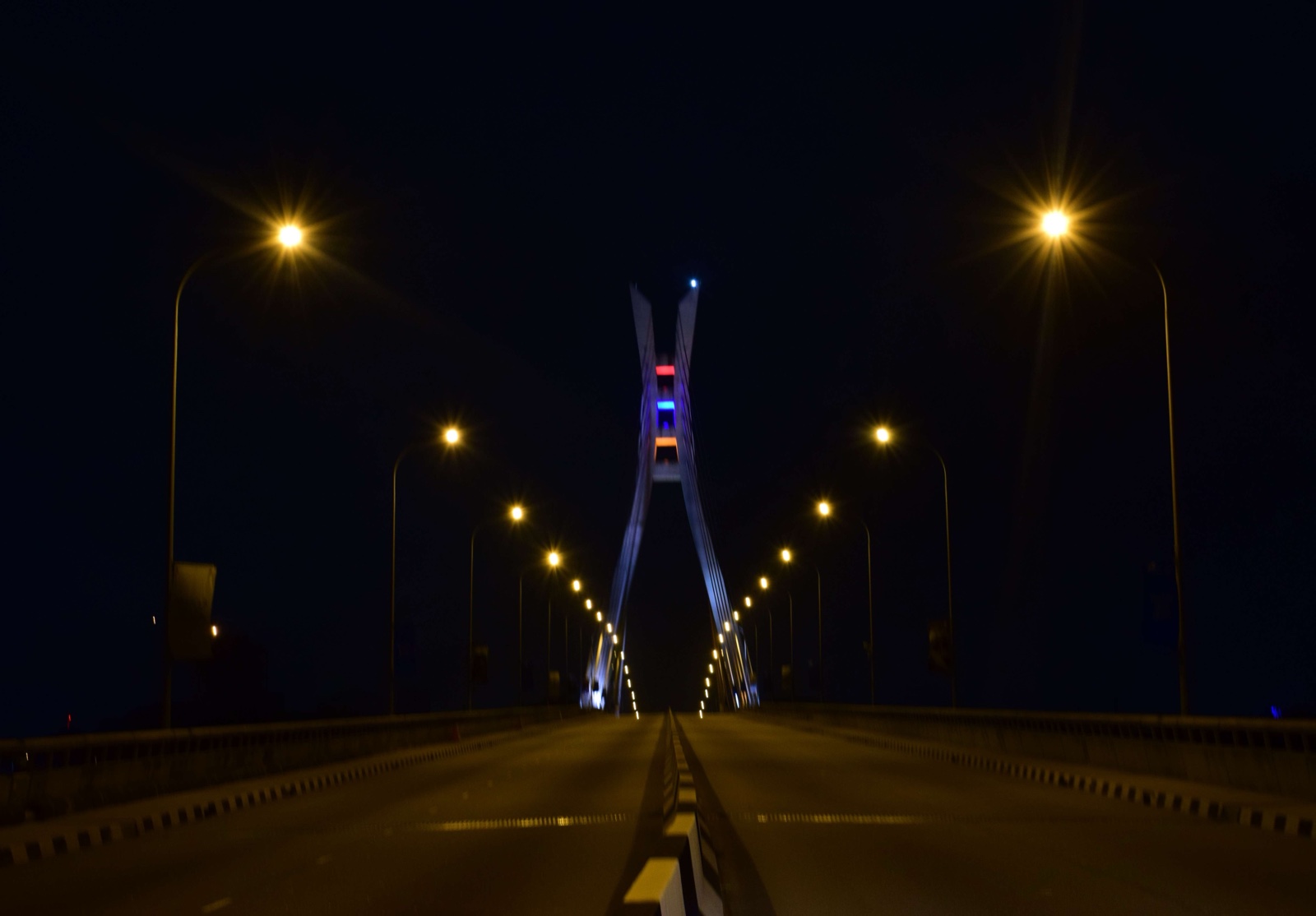 Lekki-Ikoyi Link Bridge at night
